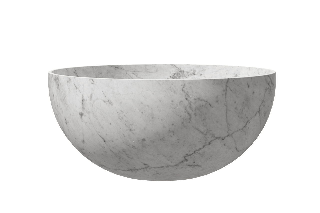 Balmani Bari XS vasque à poser marbre carrara rond Ø 22 cm