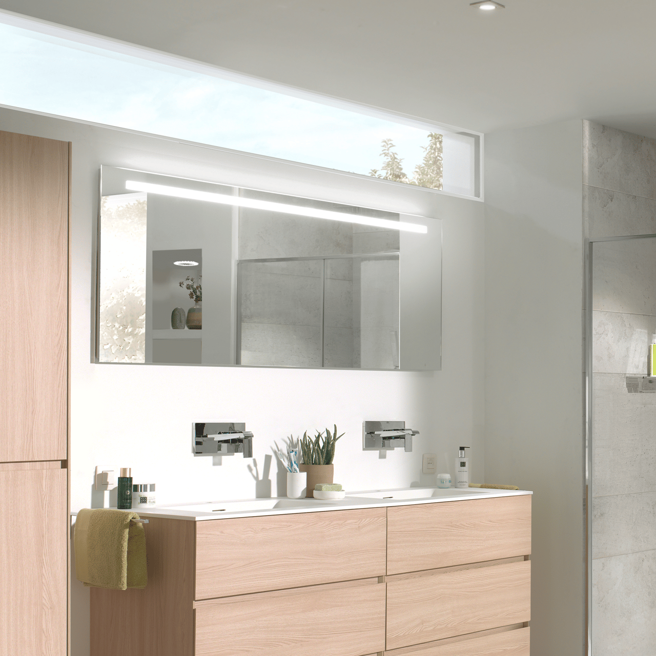 Storke Lucio miroir rectangulaire lumineux 170 x 65 cm