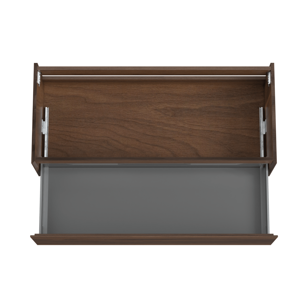 Storke Edge zwevende wastafelonderkast 120 x 52 cm notenhout 1 lade