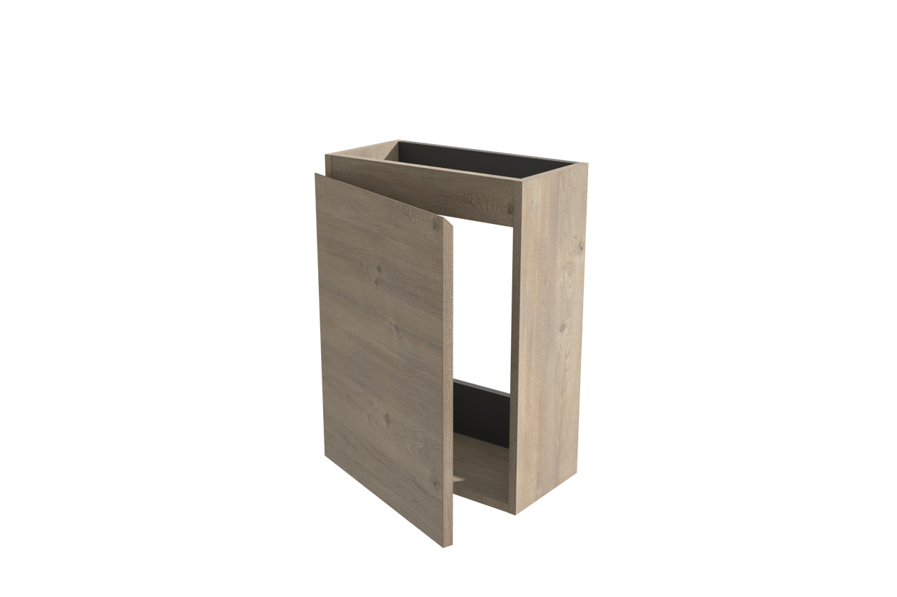 Linie Lado hängende Toilettenschrank 40 x 21 cm Eiche natur