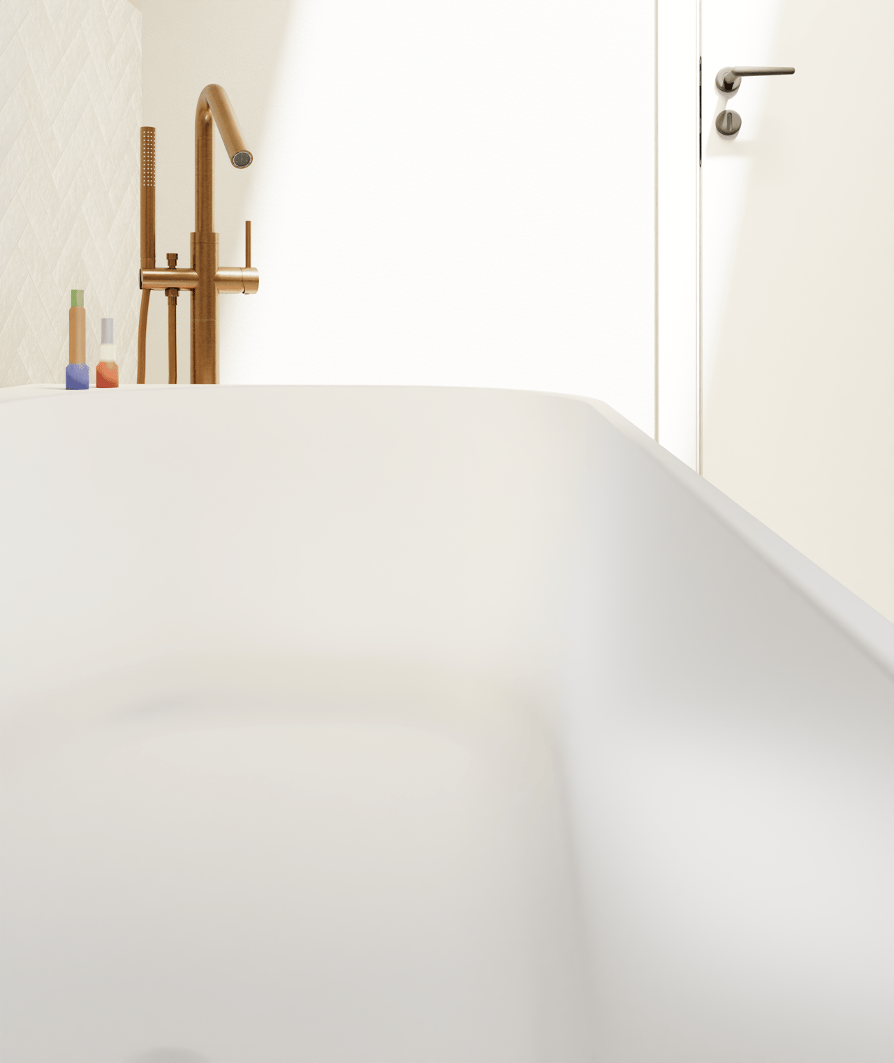 Luca Varess Laguna baignoire d'angle gauche duo avec LED 170 x 85 cm acrylique blanc mat