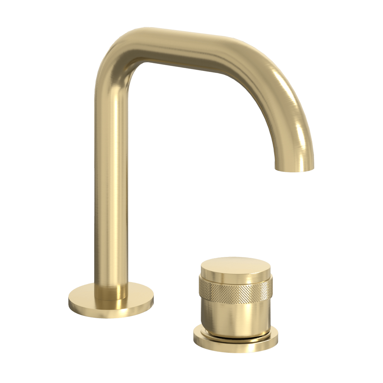 Blaufoss Pavilion Flat 2-gats wastafelkraan Brushed Gold