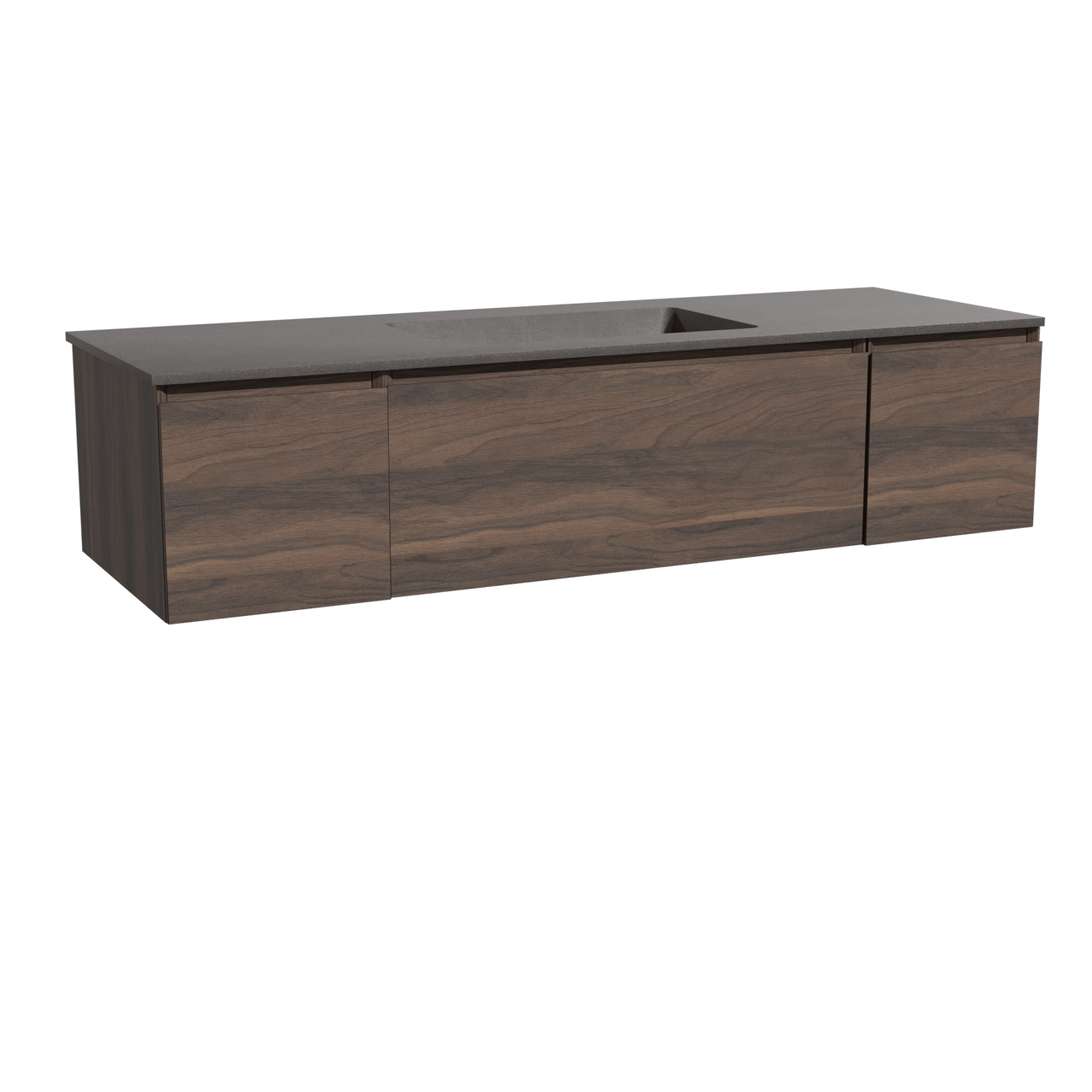 Storke Edge meuble salle de bains avec plan vasque Scuro