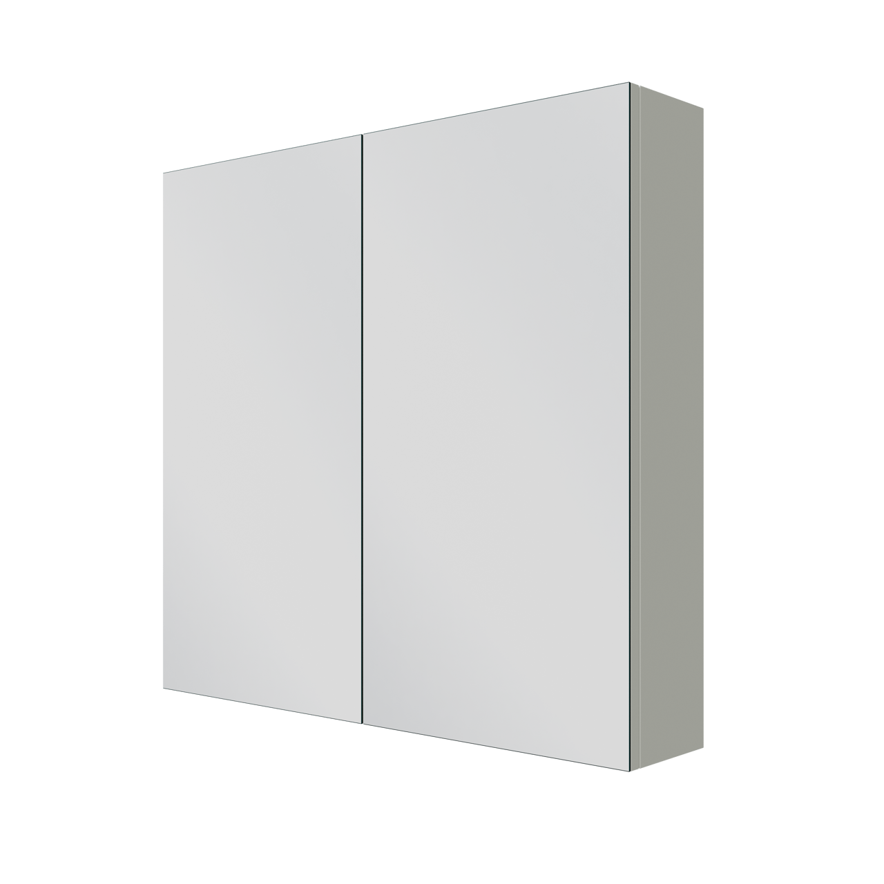 Linie Montro Spiegelschrank Bad: 80 x 75 cm, Greige