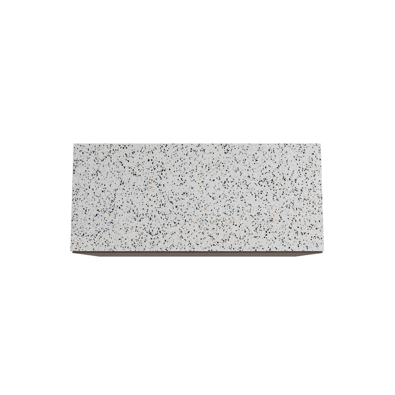 Storke Edge meuble salle de bains à poser 120 x 52 cm noyer avec Tavola tablette simple ou double en blanc/noir mat terrazzo