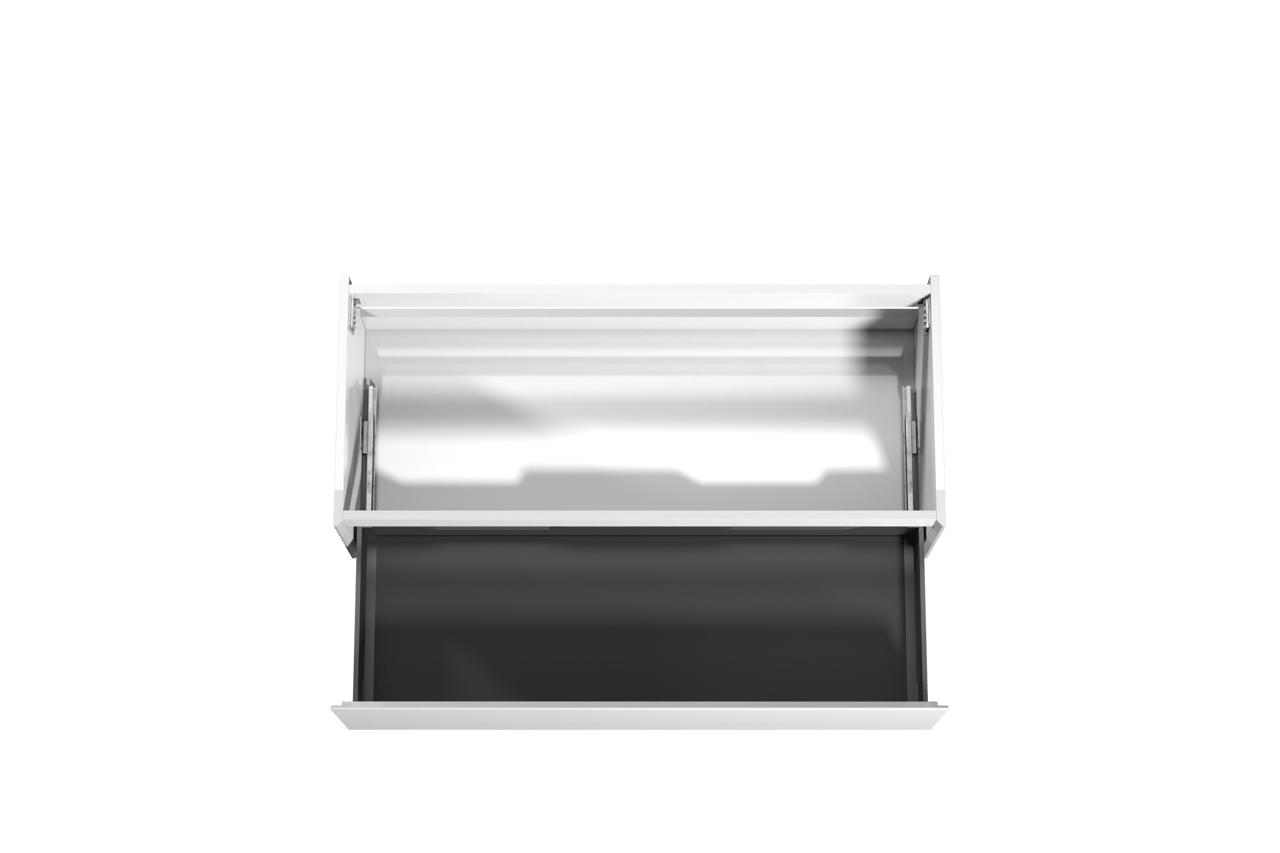 Storke Edge zwevende wastafelonderkast 120 x 52 cm glanzend wit 1 lade