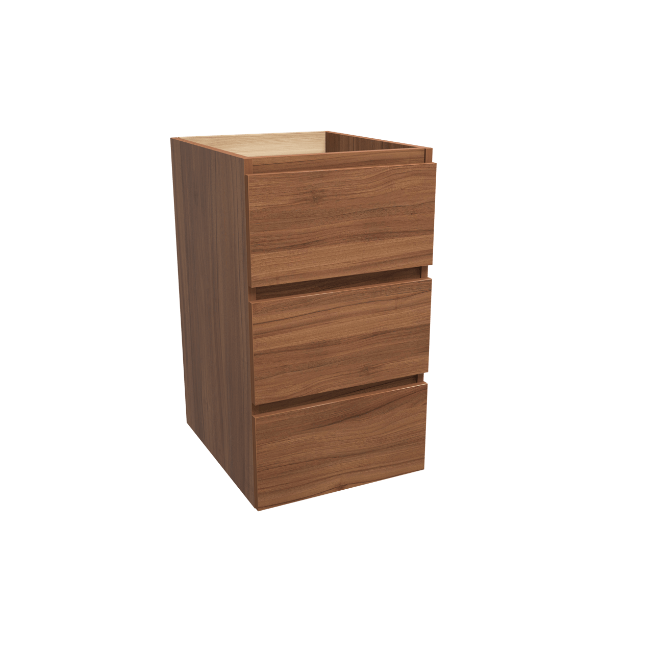 Balmani Lucida meuble sous-vasque a poser 45 x 55 cm noyer 3 tiroirs