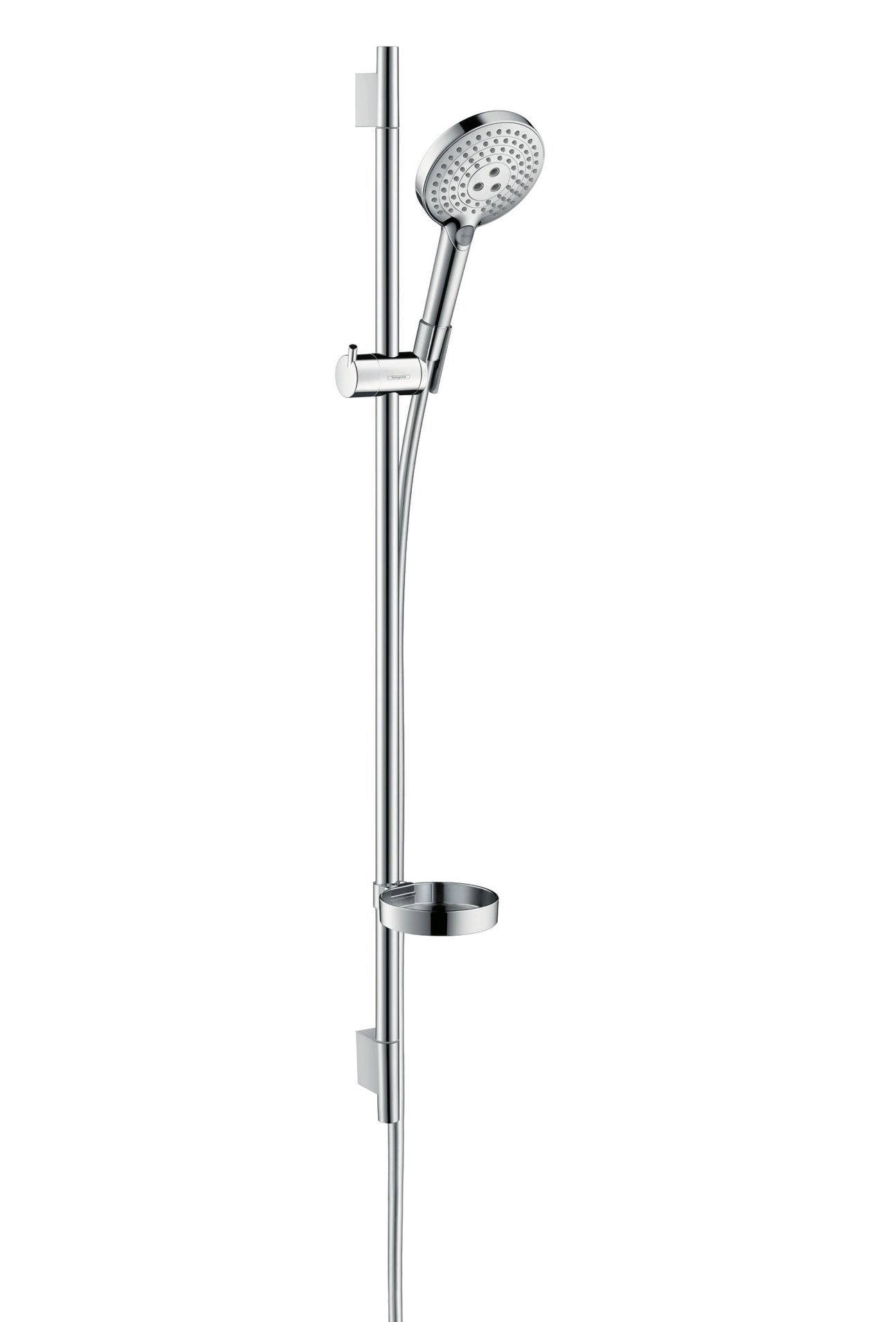 Hansgrohe Raindance Select S 120 barre de douche 101 cm avec douchette 12 cm 3 fonctions chrome et blanc brillants