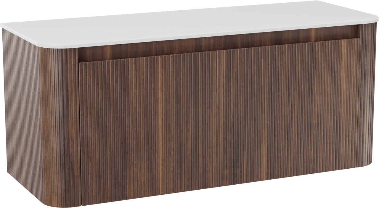 Storke Soft Badmöbel Set mit Tavola Soft Waschtischplatte für Aufsatzwaschbecken