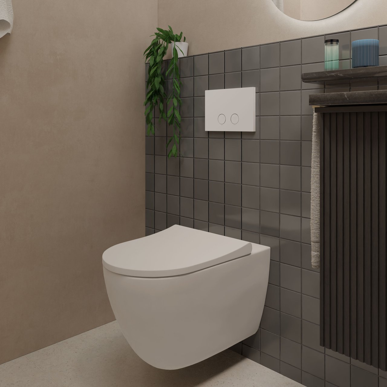 Presa bedieningspaneel Mat Wit voor UP320 of UP720 inbouwreservoir