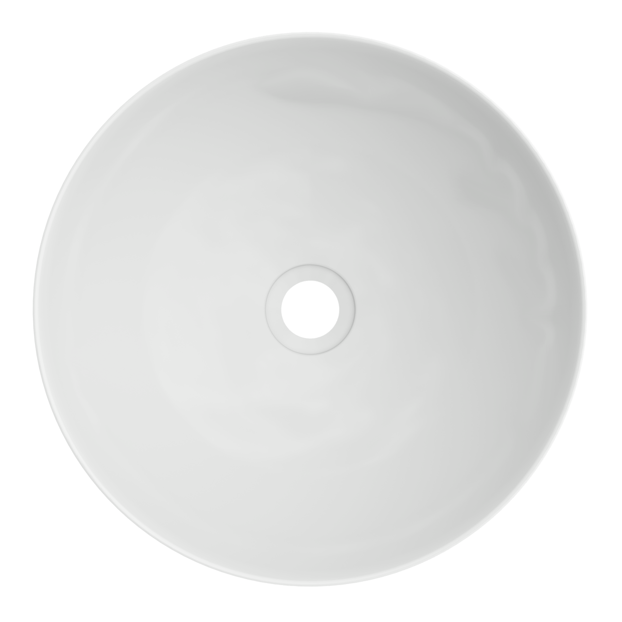 Luca Varess Supra vasque à poser porcelaine Blanc Brillant rond Ø 36 cm