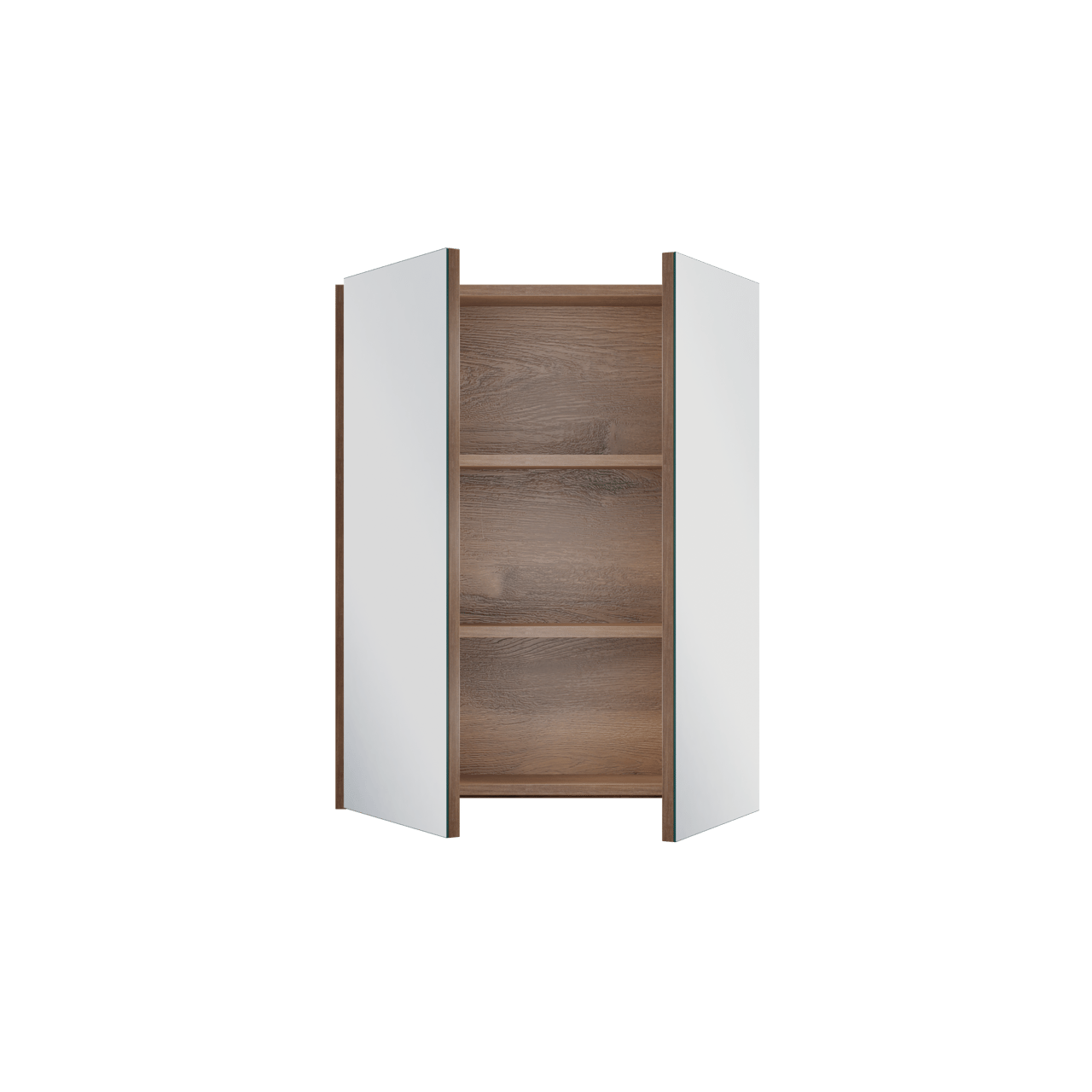 Linie Montro armoire de toilette 60 x 75 cm chêne brun