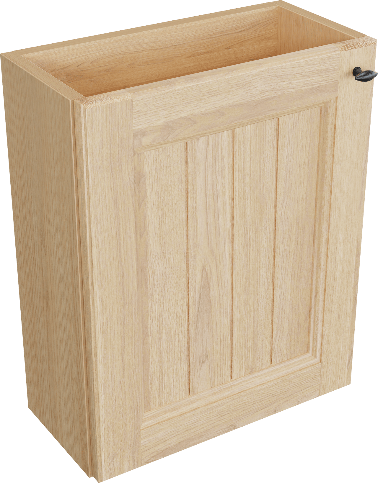 Balmani Lemon hängender Waschbeckenunterschrank: Naturbelassene Eiche Furnier, 42 x 21 cm