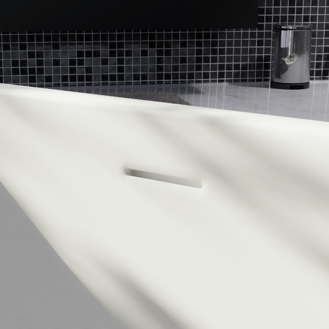 Luca Varess Idol tweepersoons hoekbad links of rechts 150 x 150 cm acryl Glanzend Wit