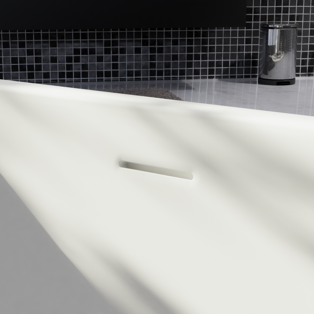 Luca Varess Idol baignoire d'angle gauche ou droite double 150 x 150 cm acrylique Blanc Brillant