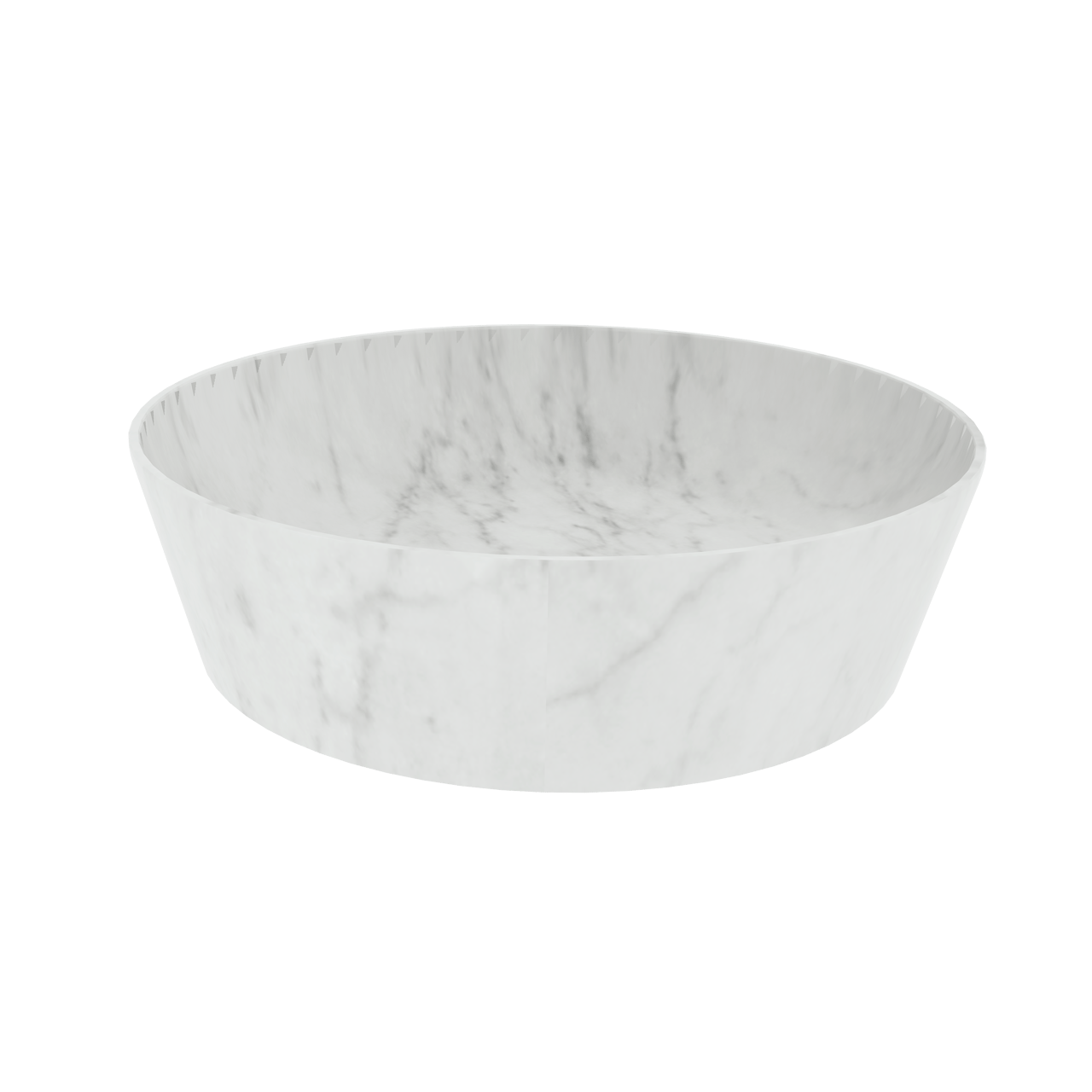 Balmani Still waskom Carrara marmer rond Ø 38 cm