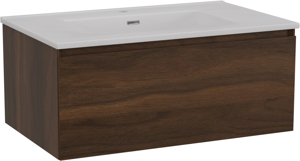 Storke Edge Badmöbel Set mit Kera Waschtisch