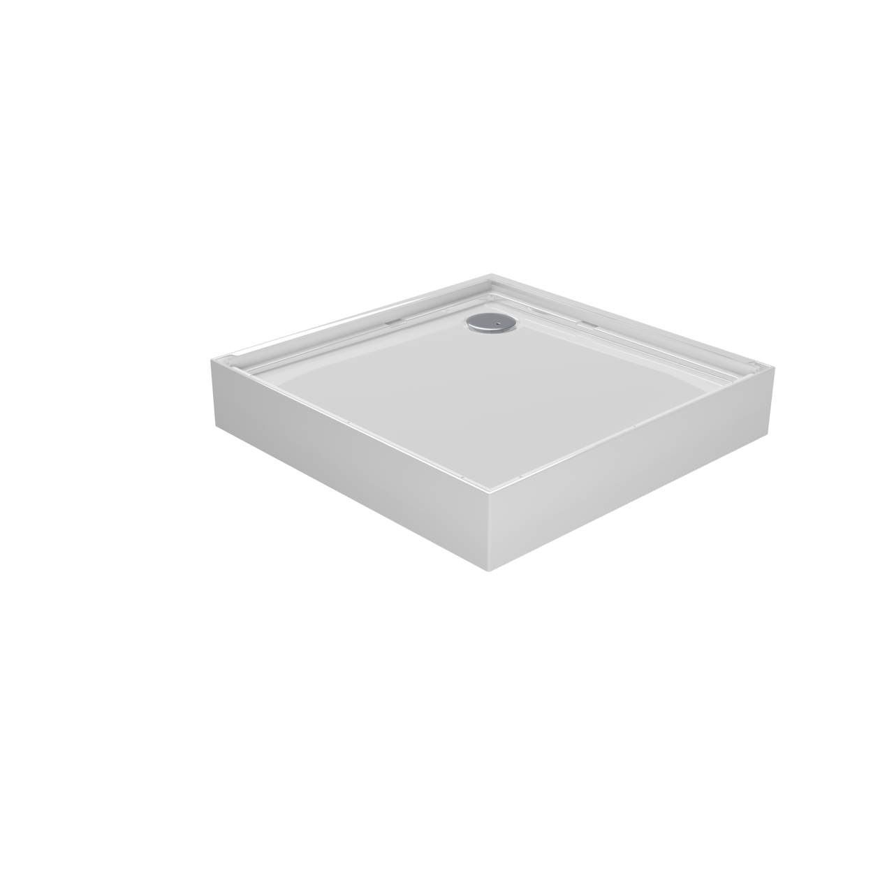 Luca Varess Talan receveur de douche 80 x 80 cm acrylique Blanc Brillant brillant