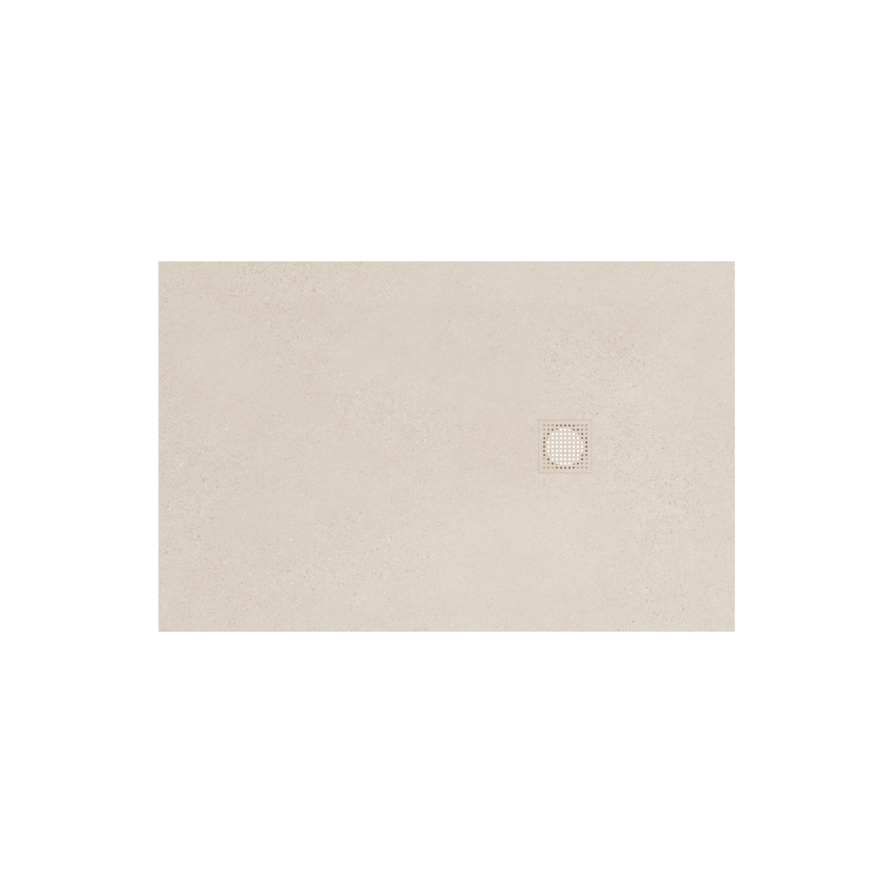 Balmani Impress receveur de douche 140 x 90 cm composite beige mat structure rock