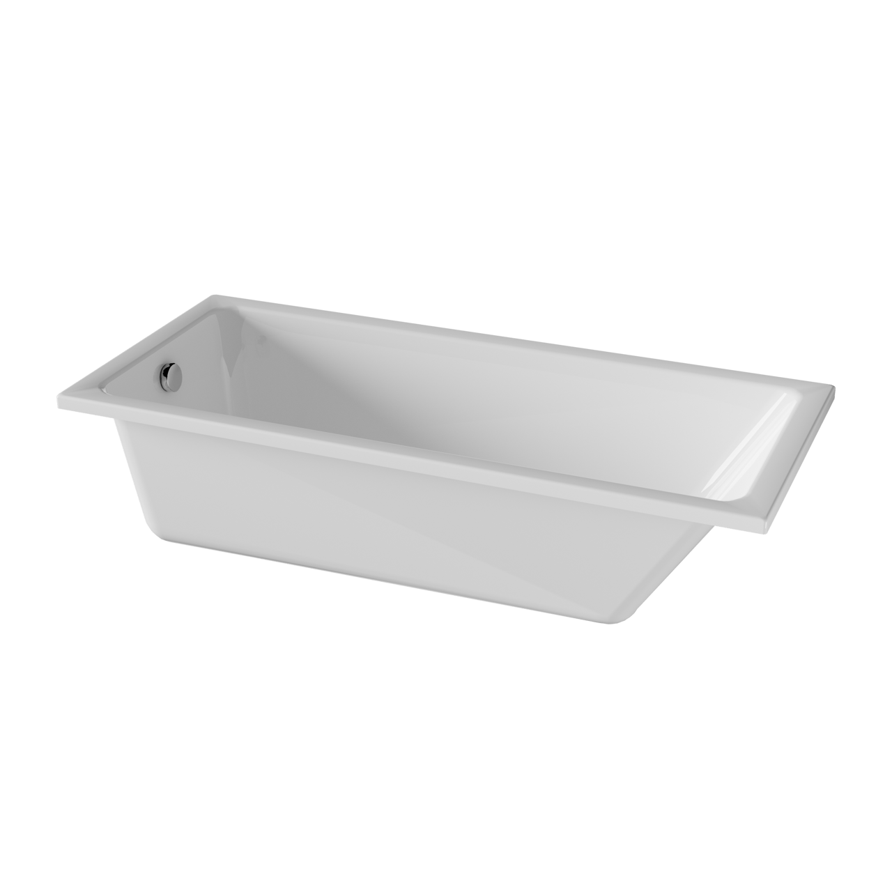 Luca Varess Sandrina 1 Person Einbaubadewanne, 170 x 75 cm, Acryl, weiß glänzend