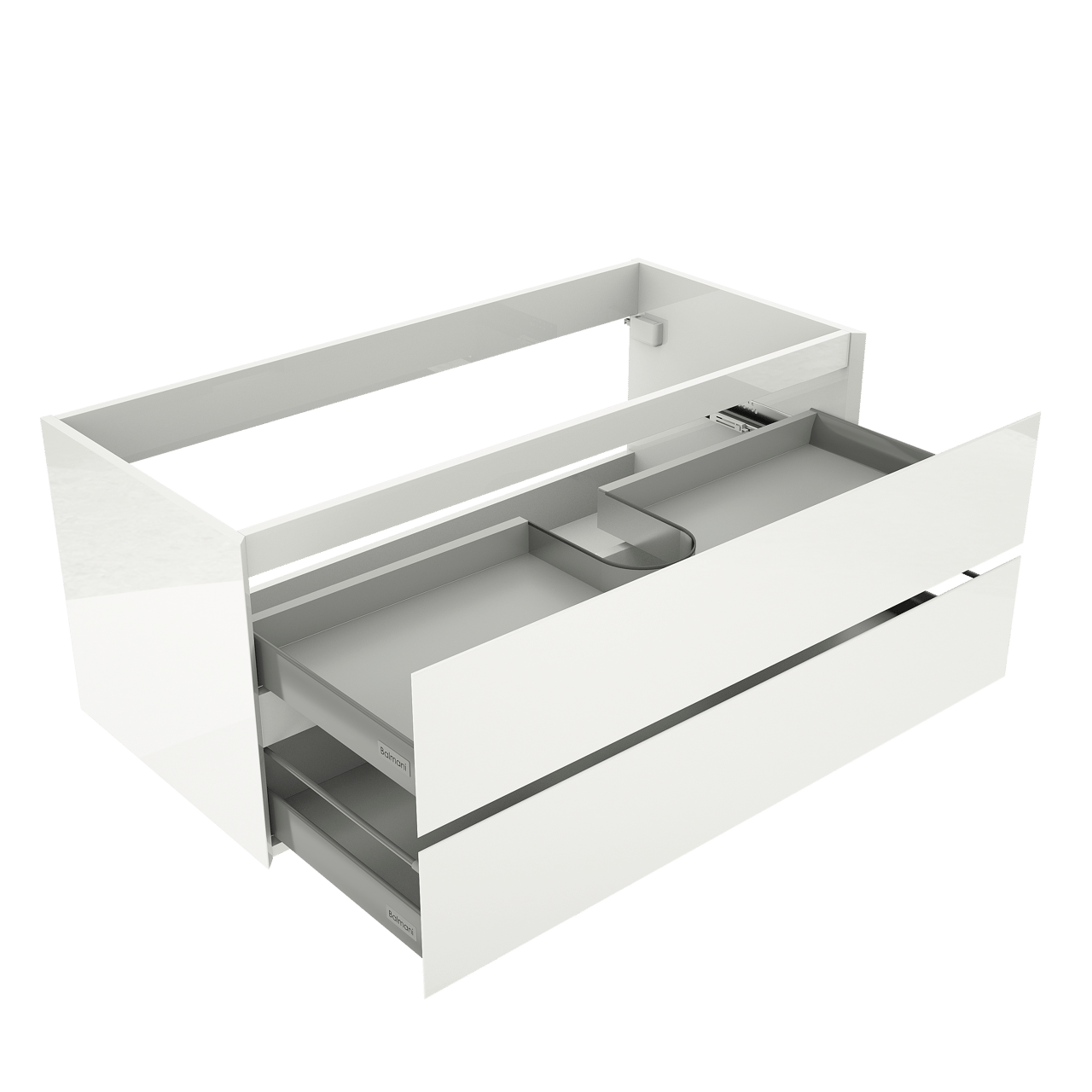 Balmani Mitra meuble sous-vasque blanc brillant 120x55cm suspendu