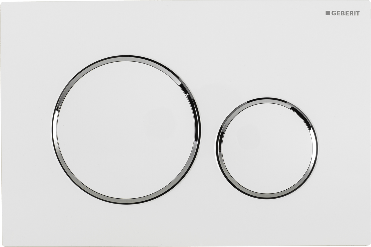 Sigma20 bedieningspaneel Hoogglans Wit voor UP320 of UP720 inbouwreservoir