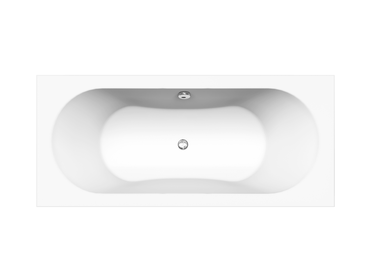 Luca Varess Snello tweepersoons inbouwbad 170 x 75 cm acryl mat wit