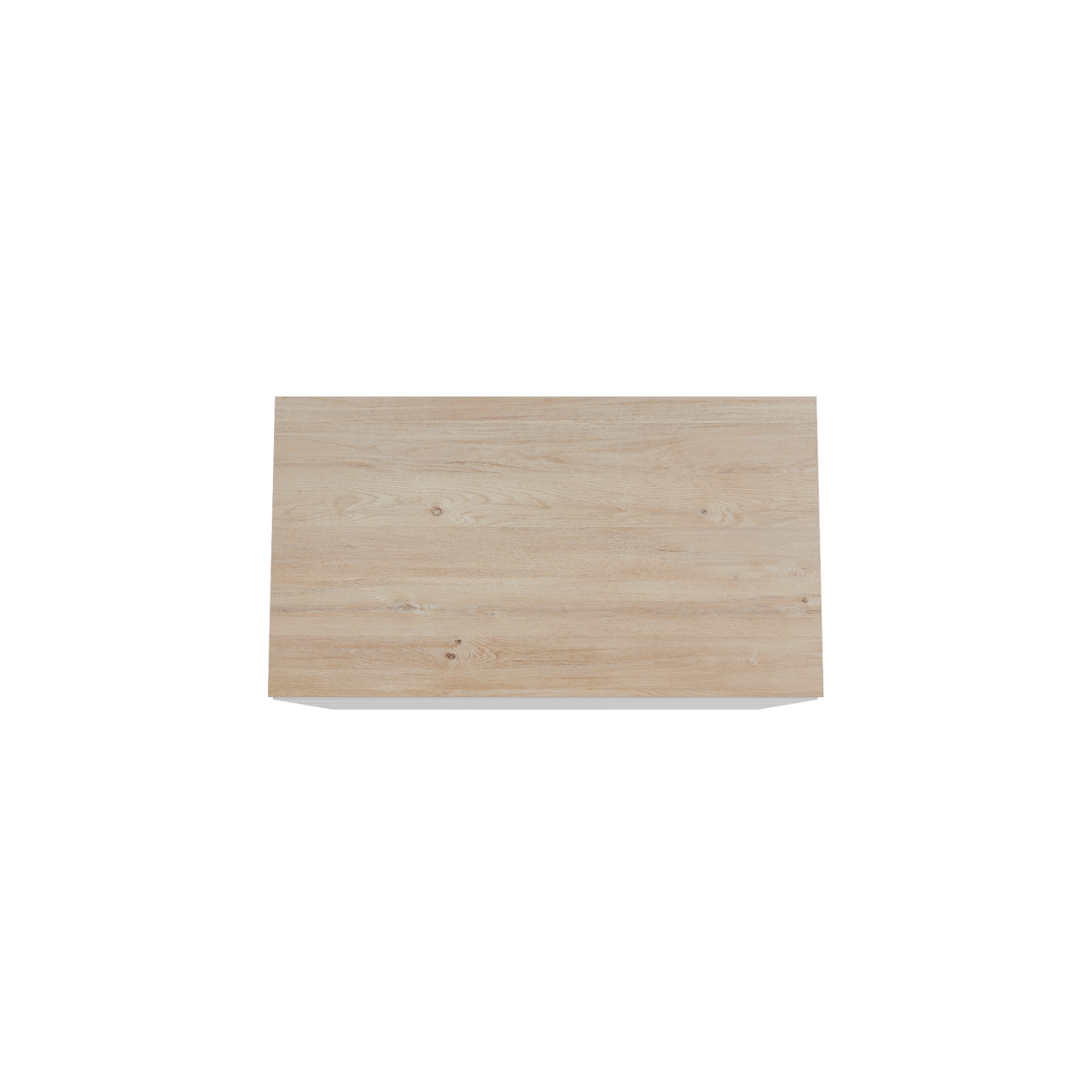 Storke Edge meuble salle de bains à poser 95 x 52 cm blanc mat avec Panton tablette simple en mélaminé chêne brut