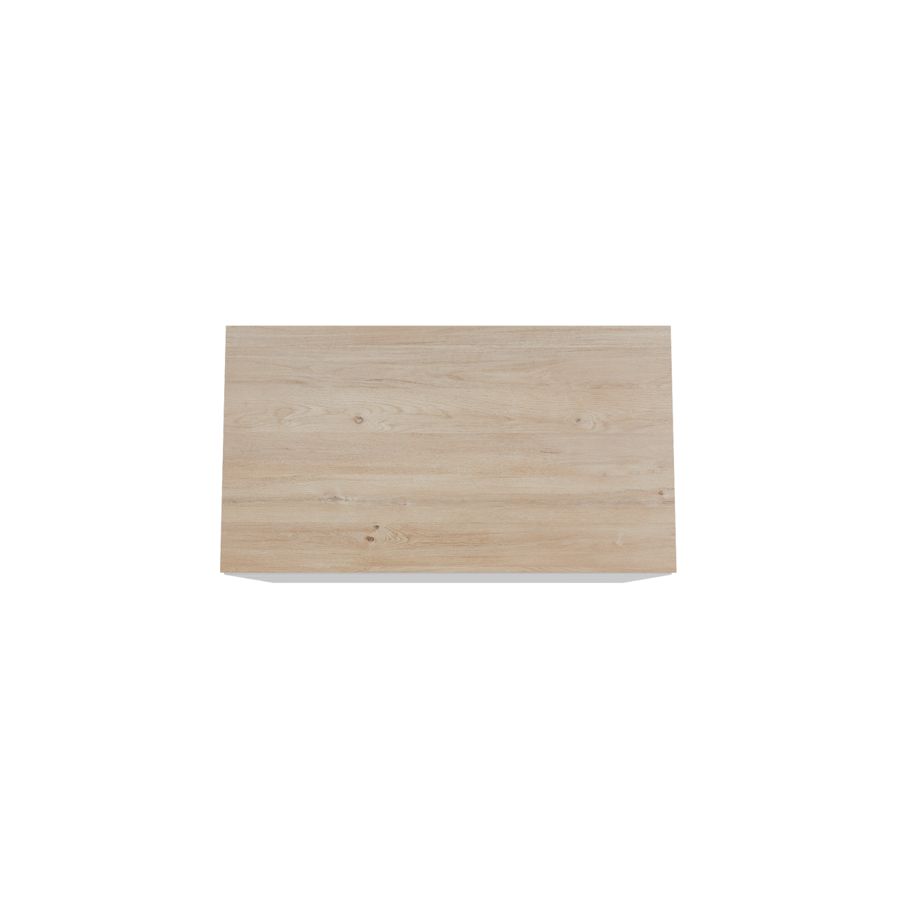 Storke Edge meuble salle de bains à poser 95 x 52 cm blanc mat avec Panton tablette simple en mélaminé chêne brut