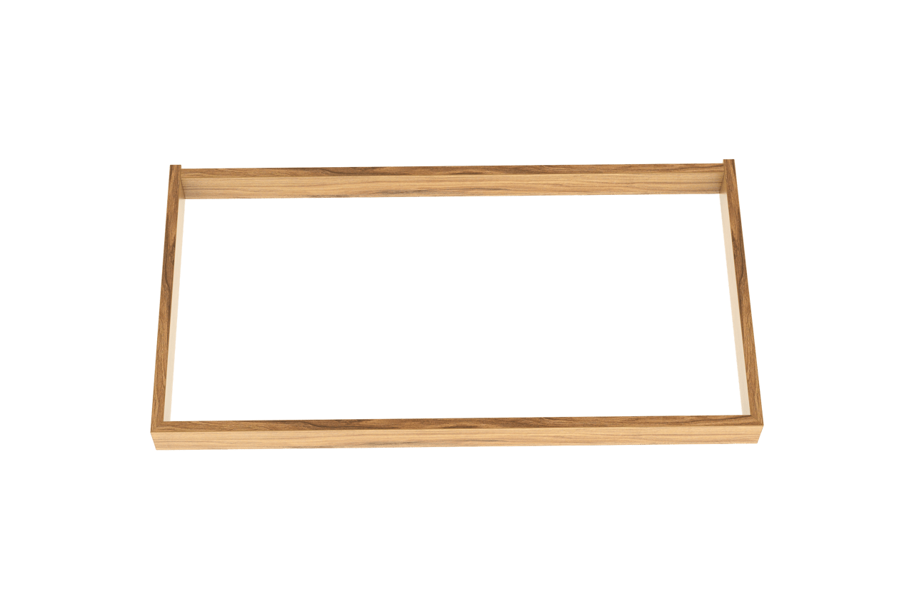 Balmani Lucida sokkel voor wastafelonderkast teakhout 90 x 55 cm