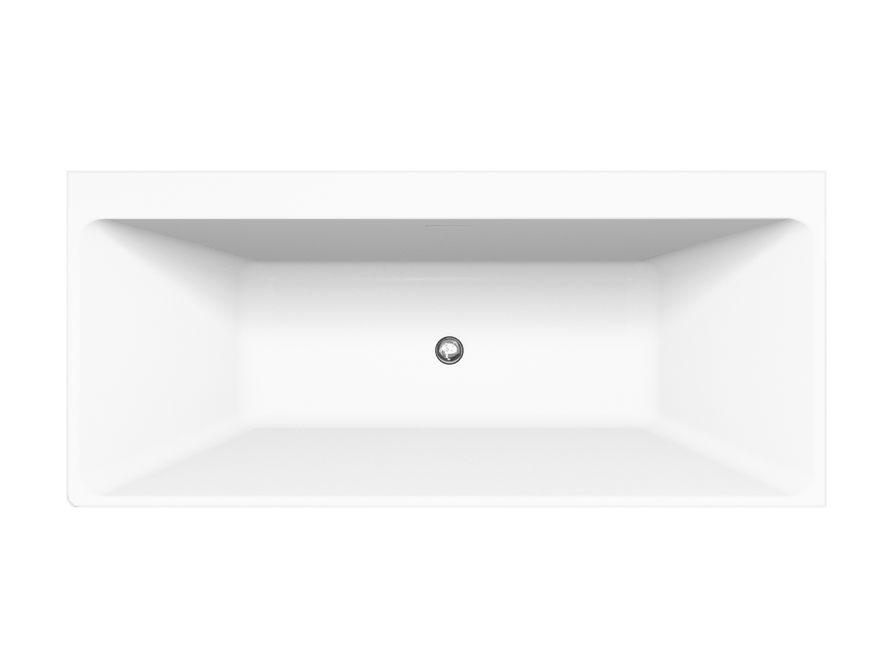 Luca Varess Coda tweepersoons hoekbad rechts 180 x 80 cm acryl mat wit