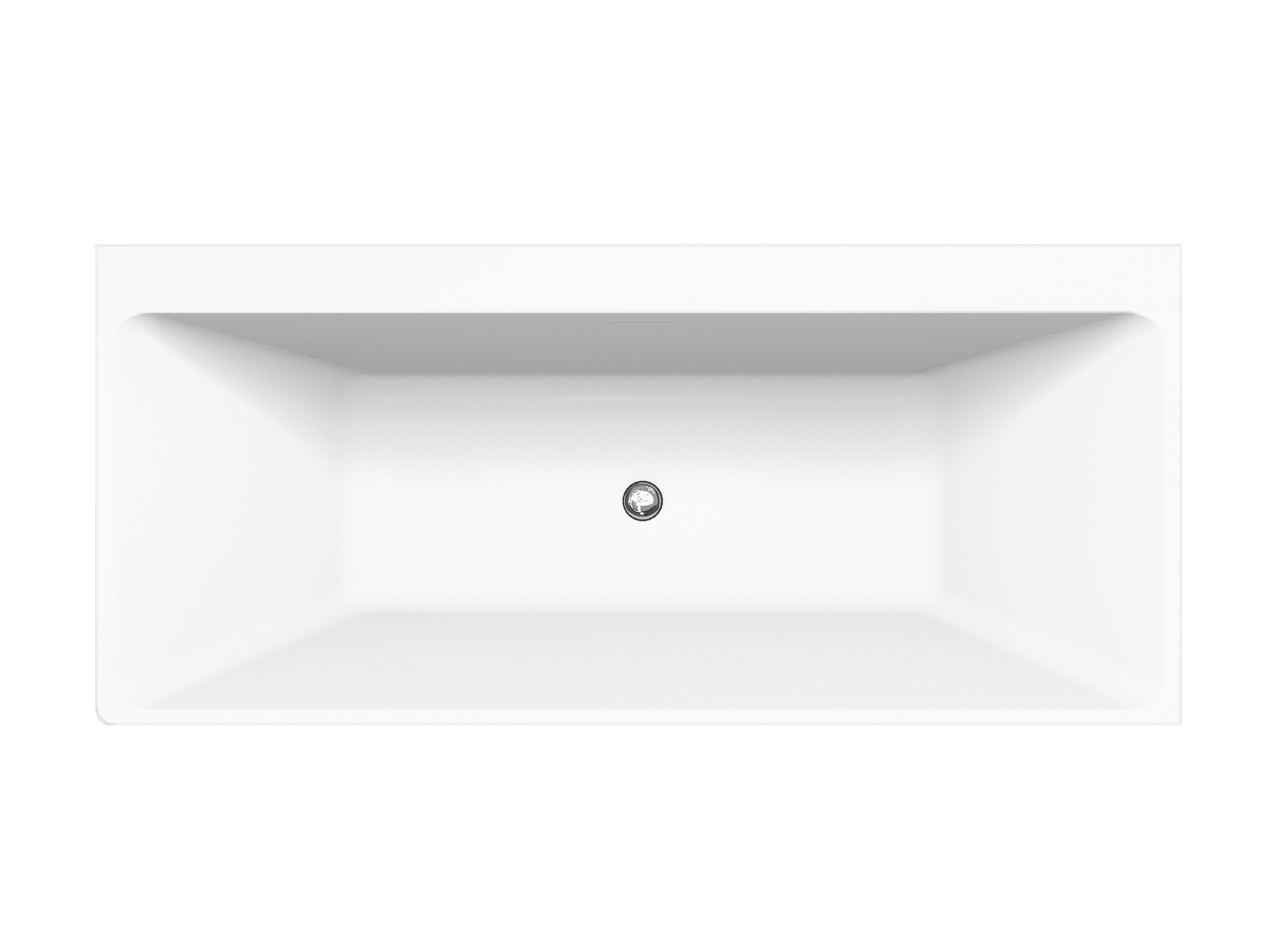 Luca Varess Coda tweepersoons hoekbad rechts 180 x 80 cm acryl mat wit