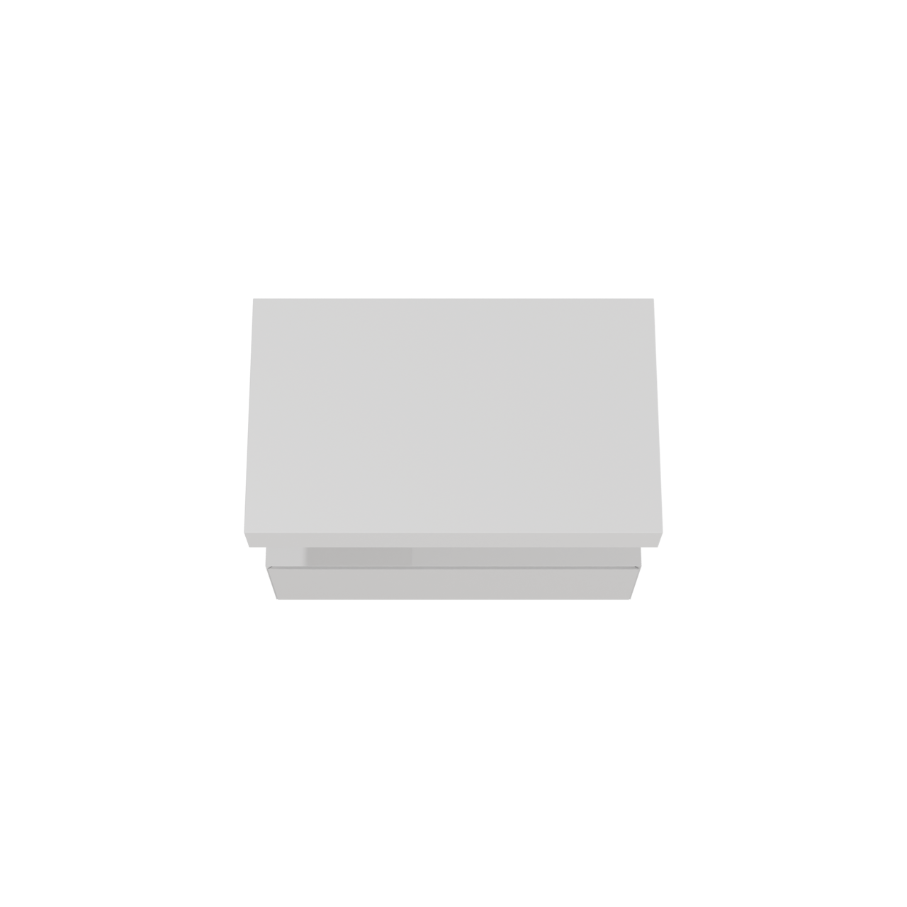 Balmani Mitra Elements zwevend badkamermeubel 90 x 55 cm mat wit met Dominus enkel tablet in solid surface mat wit