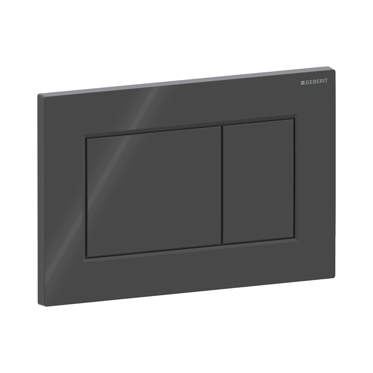 Sigma01 Betätigungsplatte, eckig, schwarz glänzend für Sigma UP320 und UP720 Einbauspülkasten