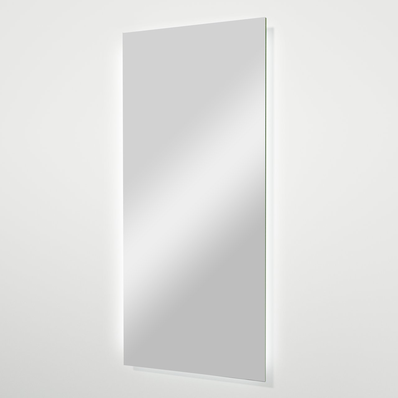 Balmani Giro rechthoekig toiletspiegel 40 x 90 cm met spiegelverlichting