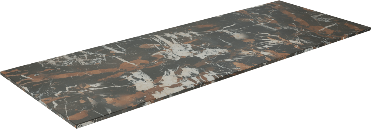 Balmani Stretto tablette simple ou double marbre Portoro Gold 150 x 55 cm