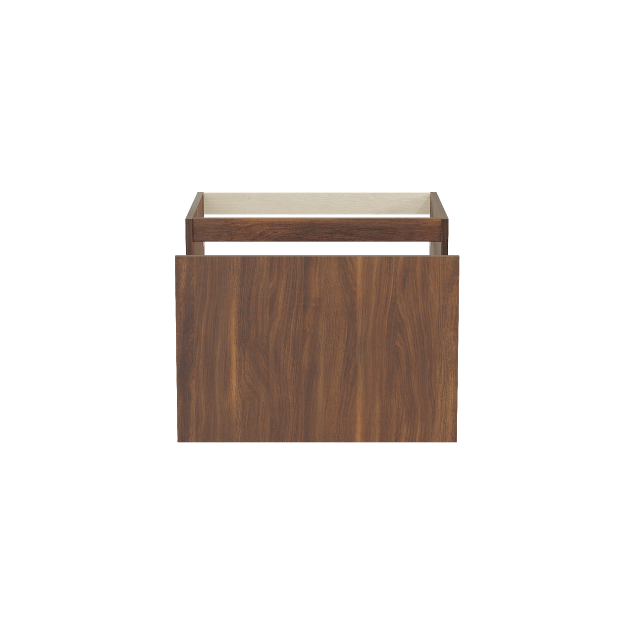 Balmani Sfera zwevende wastafelonderkast 67,5 x 55 cm Amerikaanse notelaar 2 lades