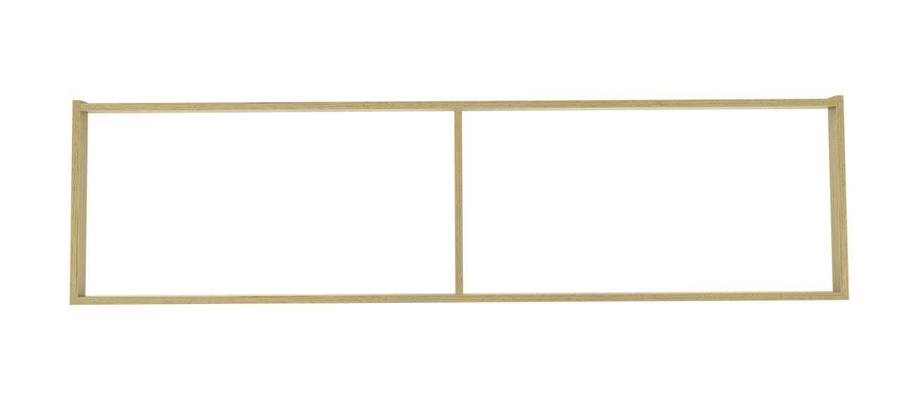 Balmani Lucida sokkel voor wastafelonderkast verweerde eik 180 x 55 cm