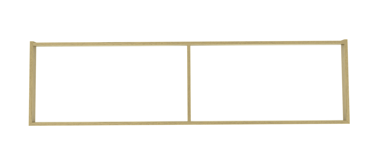 Balmani Lucida socle pour meuble sous-vasque chêne vieilli 180 x 55 cm