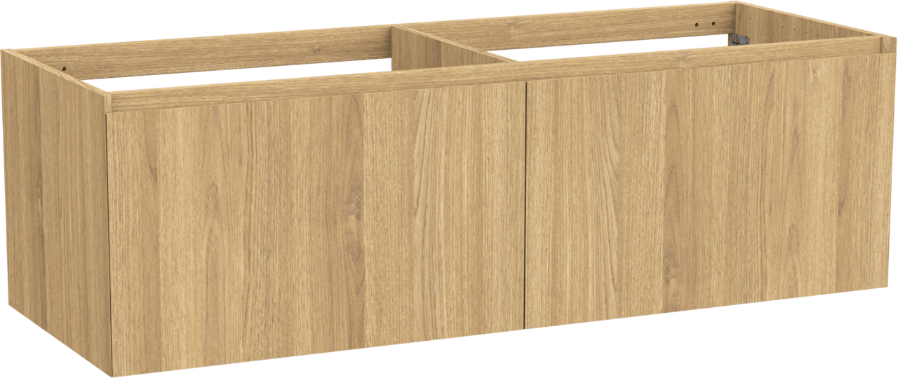 Balmani Idra zwevende wastafelonderkast 150 x 55 cm fineer natuur eik 4 lades