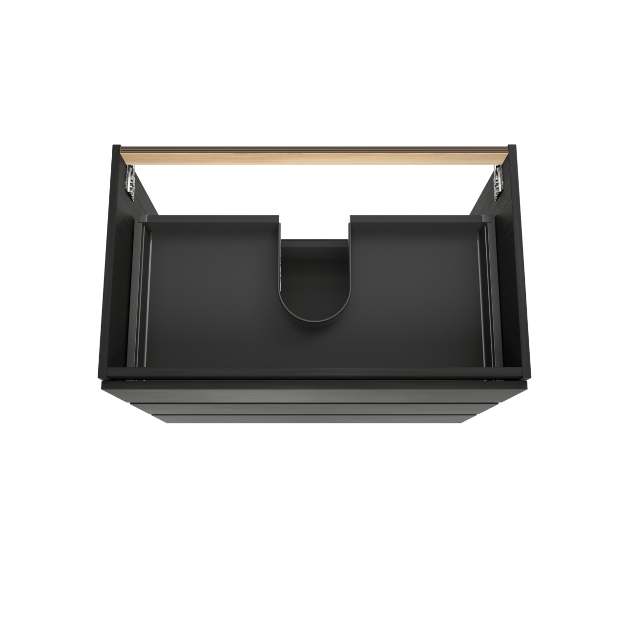 Balmani Lucida meuble sous-lavabo a poser 90 x 55 cm chêne noir 3 tiroirs