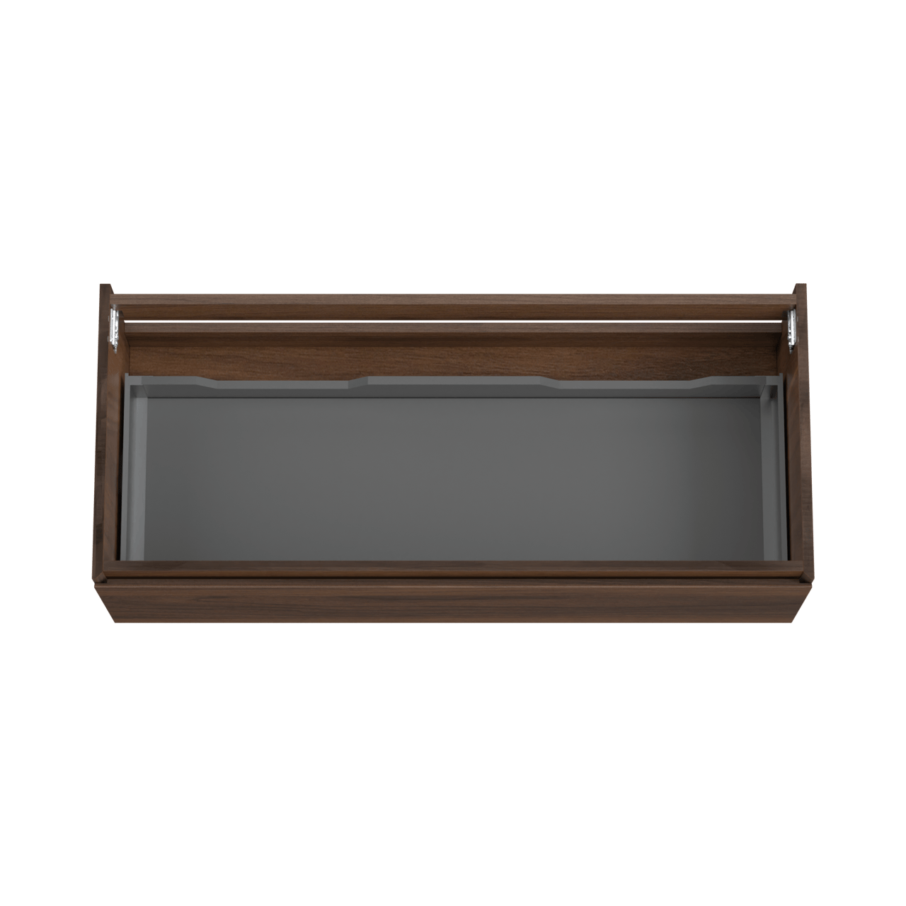 Storke Edge zwevende wastafelonderkast 120 x 52 cm notenhout 1 lade