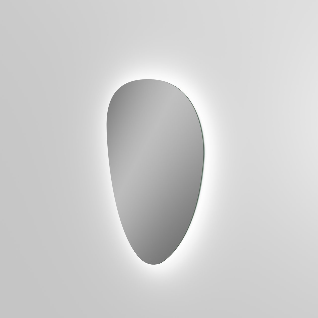 Luca Varess Organic organisch badkamerspiegel 80 x 55 cm met spiegelverlichting en anti-damp