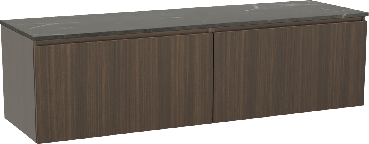 Balmani Sfera badkamermeubel met Stretto wastafelblad voor waskom(men)