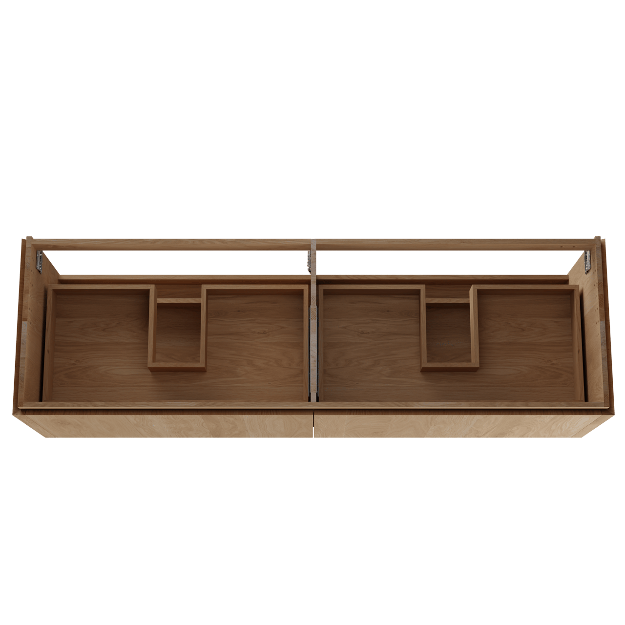 Balmani Eclips meuble sous-lavabo suspendu 180 x 55 cm Chêne naturelle 4 tiroirs