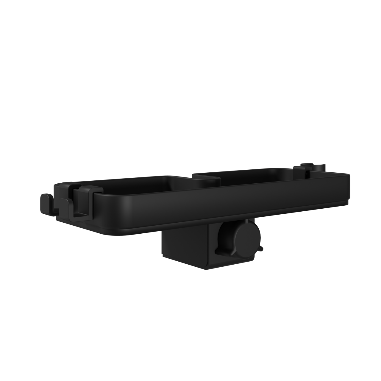 Linie Neptunus verstelbaar doucherek mat zwart