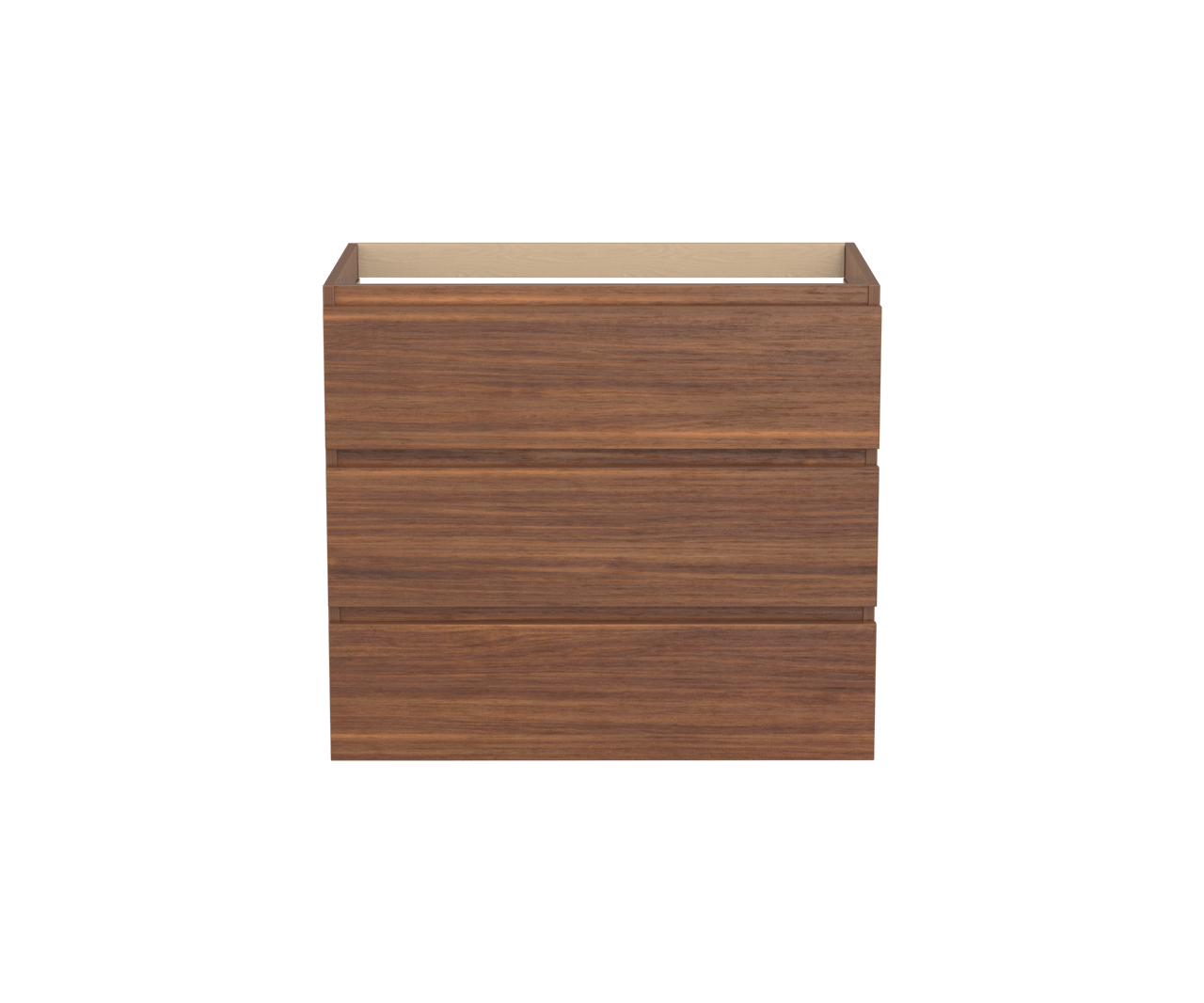 Balmani Lucida meuble sous-vasque a poser 90 x 55 cm noyer Américain 3 tiroirs