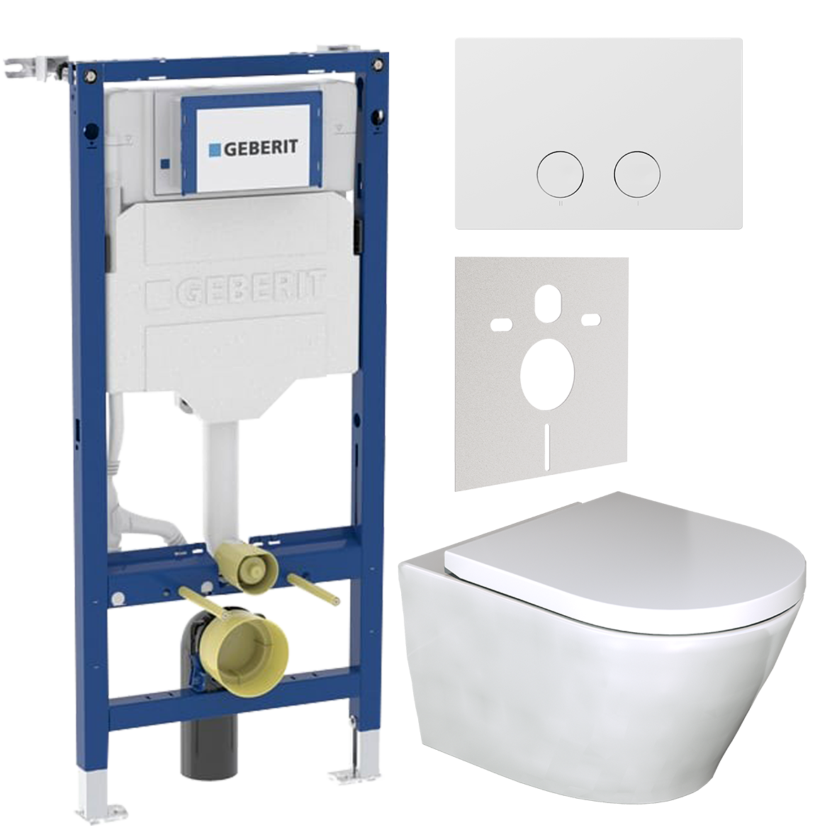 Geberit UP320 toiletset met Calibro hangtoilet