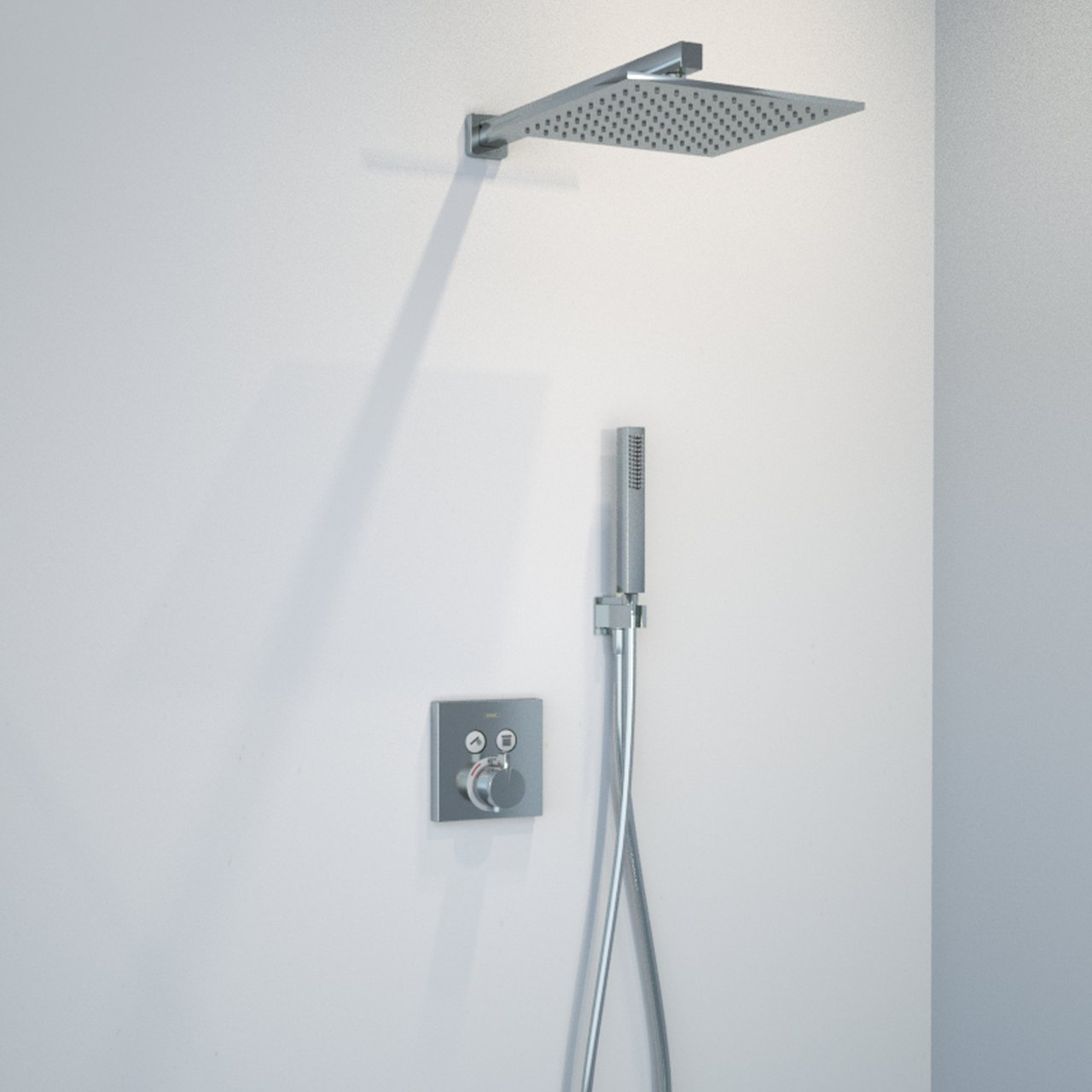 Blaufoss Raindream tête de douche carrée 30 x 30 cm Chrome Brillant