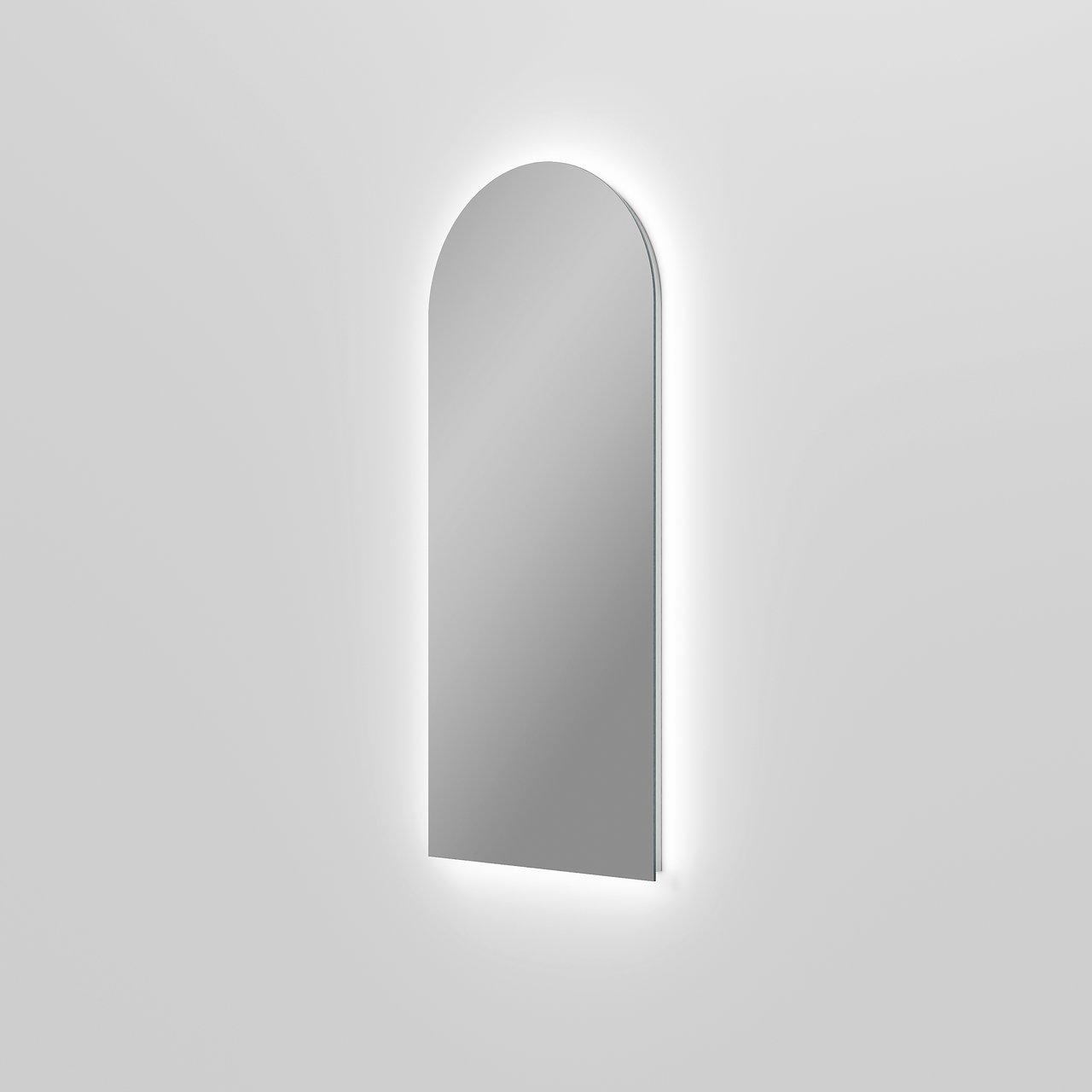 Balmani Giro Arco rondboog badkamerspiegel 42 x 100 cm met spiegelverlichting & anti-damp